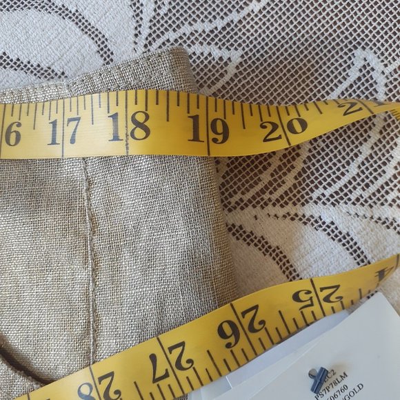 Philippe ADEC2  Wide Leg Gold Metallic  Pants NWT - Picture 13 of 16